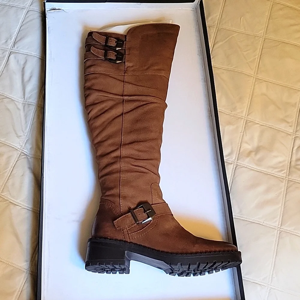 New Knee-high tall Boots, Brown, women, size 8, Vintage Foundry Co 14 - Picture 2 of 8